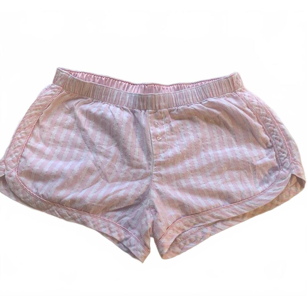 Pink and white Victorias secret sleep shorts